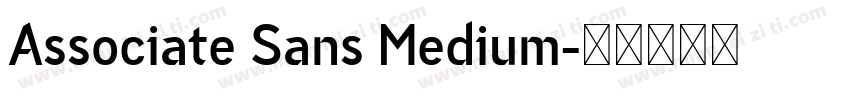 Associate Sans Medium字体转换